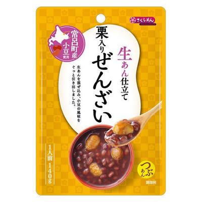 谷尾食糧工業 さくらあん 生あん仕立て栗入りぜんざい 140...