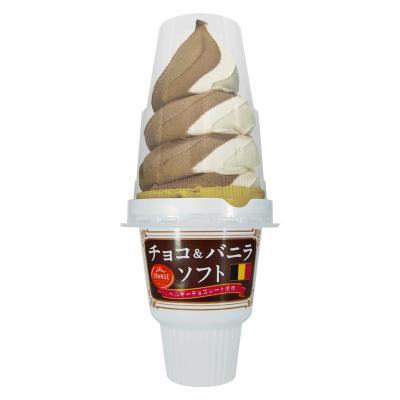 田口乳業 チョコ＆バニラソフト 180ml