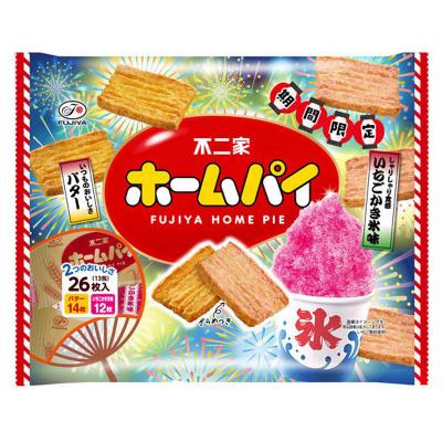 不二家 ホームパイ バター&いちごかき氷味 132.4g